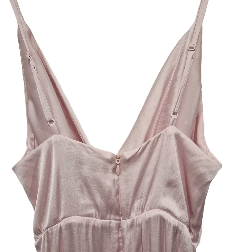 Bardot OrA Twisted Satin Pink Sleeveless Dress - Picture 8 of 10